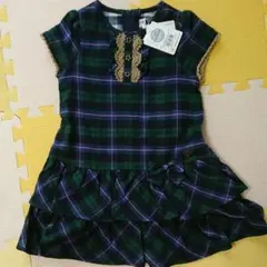 ミキハウス ワンピース  長袖 新品 未使用  110 100