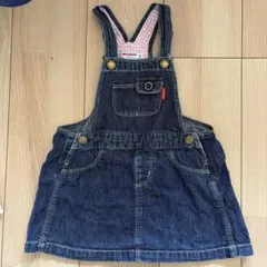 ミキハウス デニムジャンパースカート