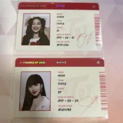 Formula of Love: O+T=<3 ミナちゃん トレカ