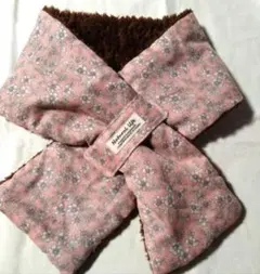 花柄☆ガーゼ＆ボアマフラー