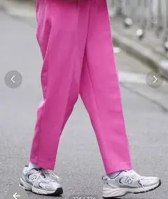 チャオパニックティピー　楽ちん美脚イージーケアテーパードパンツ