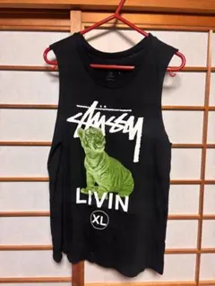 Stüssy グラフィックタンクトップ ブラック SM