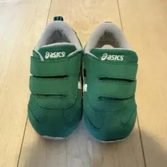 asics キッズスニーカー グリーン