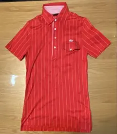 LACOSTE ラコステ ストライプ ポロシャツ レッドのサムネイル