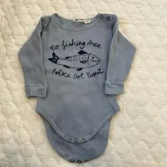 BOBO CHOSES お魚ロンパース(ワッフル)6-12M