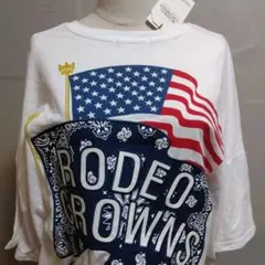 RODEO CROWNS アメリカ国旗Tシャツ タグ付き