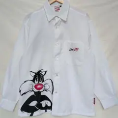 L 90s LOONEY TUNES シルベスターキャット ワーナー シャツのサムネイル