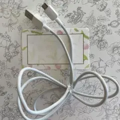 iPhone USB A to Micro USB 充電ケーブル ホワイト