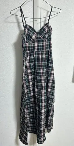 GRL チェック柄キャミワンピース Fサイズ　［gn241］
