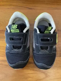 New Balance 420M キッズシューズ ブラック/ライム