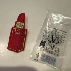 VALENTINO ヴァレンティノ 赤リップ 口紅 ピンバッジ 非売品ノベルティ