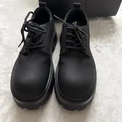 ブラック 厚底ブーツ