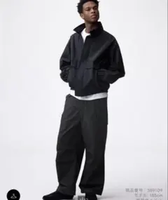 GU スーパーワイドカーゴパンツ 黒 Lサイズ