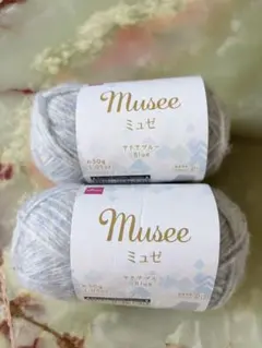 DAISO Musee アクアブルー 毛糸 30g2個