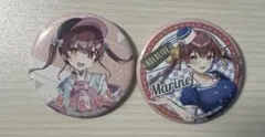 ぺ*？様 ホロライブ 宝鐘マリン ローソン 缶バッチ