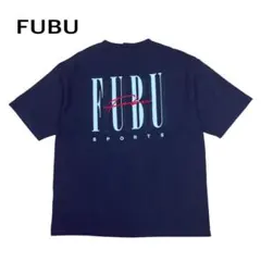 FUBU Tシャツ 半袖 ビック ロゴ 刺繍 プリント ブラック Mのサムネイル