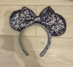ミニー/スパンコール/カチューシャ/水色