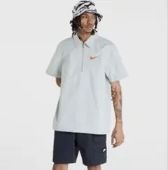 NIKE ハーフジップオーバーサイズシャツ サイズSのサムネイル