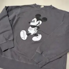 Disney ミッキーマウス スウェット グレー
