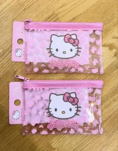 ハローキティ ラメポーチ 2点セット ダイソー　キャンドゥ