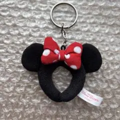 ディズニー　カチューシャ　ミニー　キーホルダー