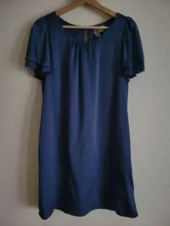 UNITED ARROWS　ユナイテッドアローズ　ドレス　ネイビー　S～M