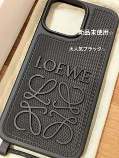【新品未使用】　LOEWE ブラック iPhone14ProMaxケース⭐︎のサムネイル