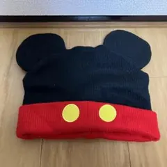 ミッキーマウス 耳付きニット帽