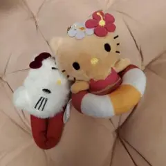 ハローキティ 浮き輪付きぬいぐるみキーホルダー セット