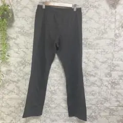 smart pink レディース40 ダークグレー スリムフィット スラックス