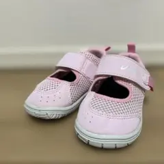 ASICS ピンク ベビーシューズ メッシュ