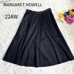 マーガレットハウエル✨リネン混ロングスカート ブラック サイズⅠ(Sサイズ) MARGARET HOWELL - 新品 2024 マーガレットハウエル リネン100