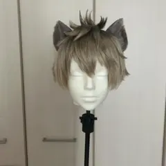 オーダー】ラギー 耳 尻尾 獣耳 コスプレ ツイステ ウィッグ 【受付中