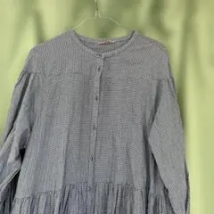 Samansa Mos2 チェック柄 ロングワンピース