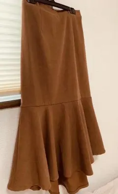 【美品】マーメードスカート　テラコッタ　秋カラー