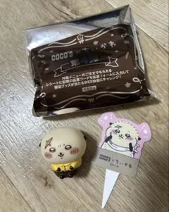 【新品未使用】ココス ちいかわコラボ ラッコ ソフビ人形 ピック付き