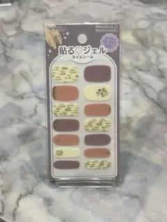 フラワーパターン ジェルネイルシール 12枚入り