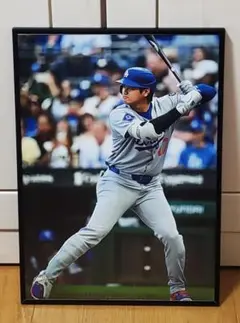 祝ドジャース大谷翔平 2024年MVP獲得！A3サイズポスターフレーム付き