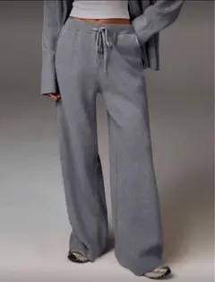 新品 SHEIN グレー ニットパンツ