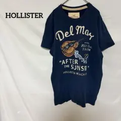 ♦︎Hollister Tシャツ M ネイビー　カジュアル　古着