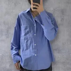 VINTAGE SAX BLUE DRESS BIG SHIRT sullen
