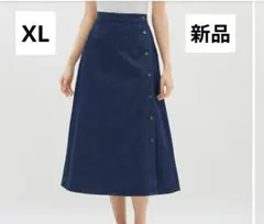 GU デニム ロングスカート ネイビー XL 新品のサムネイル