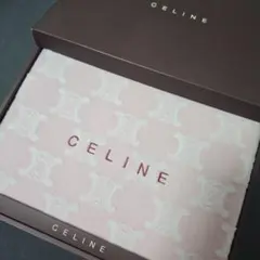 CELINE　セリーヌ　新品※訳あり※　綿ひざ掛け　ピンク　マカダム柄　ブランドのサムネイル