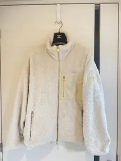 TATRAS BAGGI バッジ ボアブルゾン 04 XL ベージュ 希少サイズ