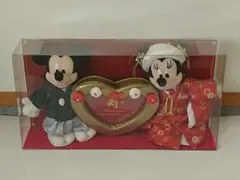 ディズニーストア ミッキーマウス ミニーマウス 和装 写真立て 未開封