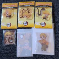 鬼滅の刃 我妻善逸アクリルキーホルダー 5点セット ポチ袋セットB