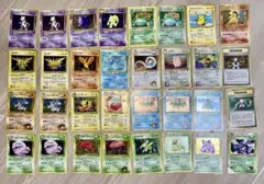 ひかるミュウ　かえんリザードン　ポケモンカード 旧裏面 引退品 まとめ売り ポケカ 旧裏 引退品まとめ売り◎ひかるミュウ、リザードンなど貴重
