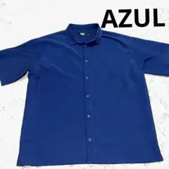新品☆AZUL ネイビー 半袖シャツ L