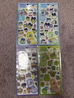 き*い様 平成ハッピーフォンステッカー　たまごっち　 4パックセット