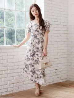 Layered flowerマーメイドワンピース